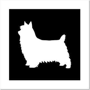 Silky Terrier Silhouette Posters and Art